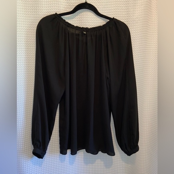 Women’s RUDSAK flowy semi sheer black blouse size medium‎ - Picture 12 of 14